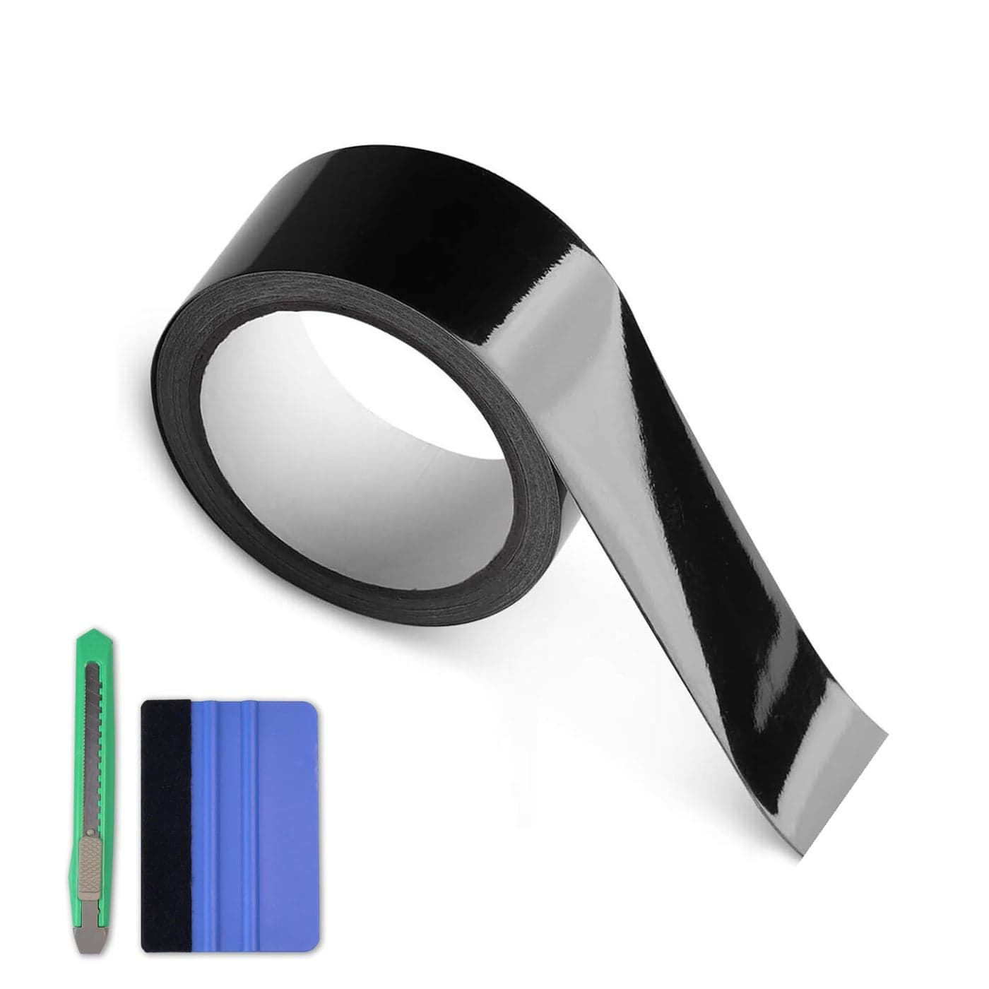 Arespark Gloss Black Vinyl Wrap Cars Vinyl Film Tapes Kit for Blackout Chrome Delete Window Trim Door with Free Tools 1in x 30feet