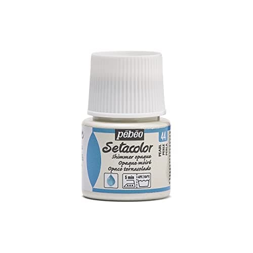 Pebeo Setacolor Opaque Fabric Paint 45-Milliliter Bottle, Shimmer Pearl, 1.52 Fl Oz (Pack of 1)