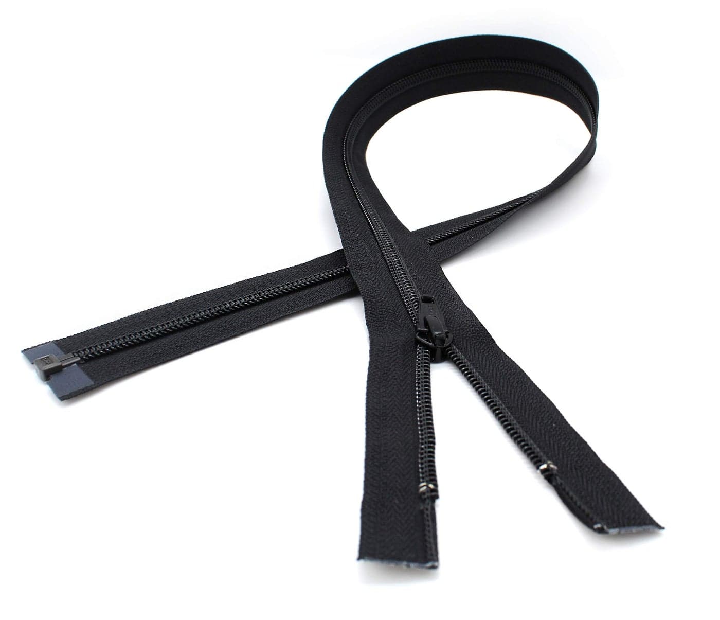 YKK 27 Jacket Zipper Nylon Coil Zippers 5 Separating Bottom Black 1 ZipperPack