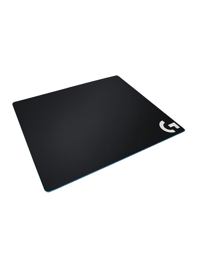 G640 Large Cloth Gaming Mouse Pad, Large Size, 400 X 460 Mm, For More Space And Mouse Movement. Rubber Base Stays In Place For Intense Gaming. Surface Texture Is Optimized For Logitech G Mice And Peak Gaming Performance | 943-000799 Black