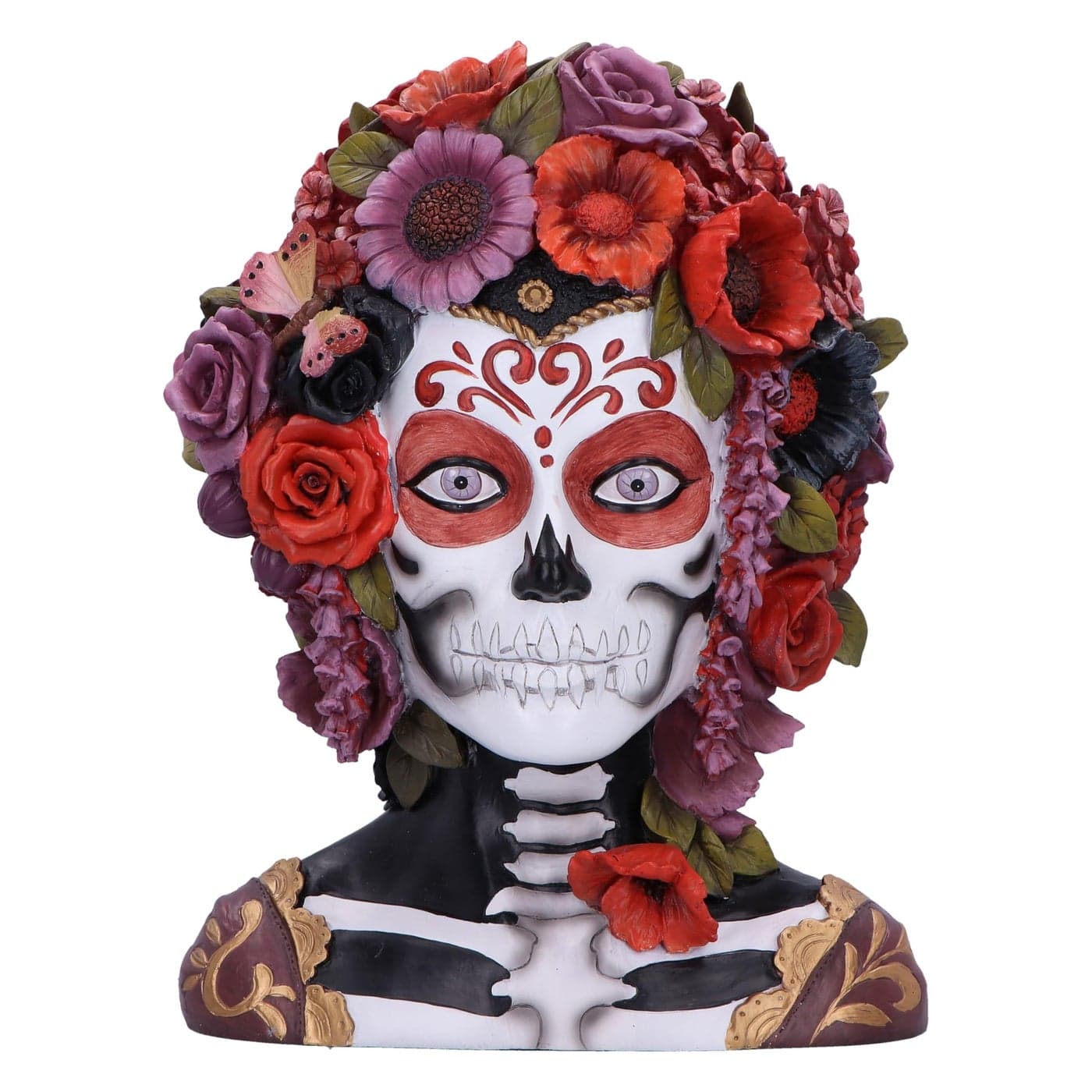 Nemesis Now Calavera Catrina 32cm Resin Red Day of the Dead Figure Red Day of the Dead Ornament Collectable Day of the Dead Giftware Cast in the Finest Resin Expertly HandPainted