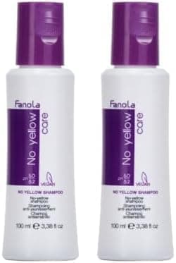 Fanola No Yellow Shampoo AntiYellow Shampoo for Healthy and Vital Blonde Hair Neutralizes Yellow Tones with Toning Action for PreLightened Highlighted and Grey Hair 350