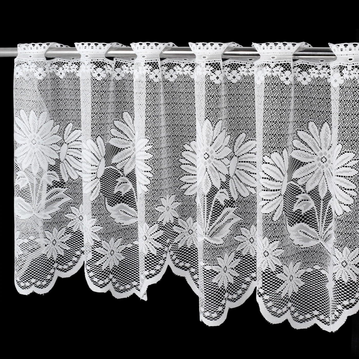 Molaxhome Sunflower Valance Curtains 62x19in Window Treatment for Home Kitchen Cafe Bedding Living Dinning Bath Room Door Balcony Decor White