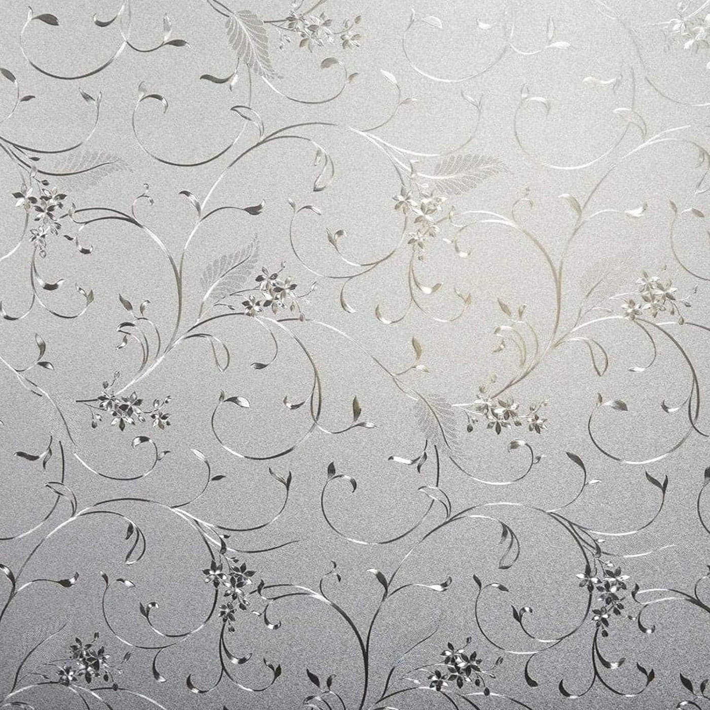 Niviy Static Cling NonAdhesive Window Film Frosted Glass Film Bathroom Door Glass Decoration Window Film Privacy Covering 412x 1574