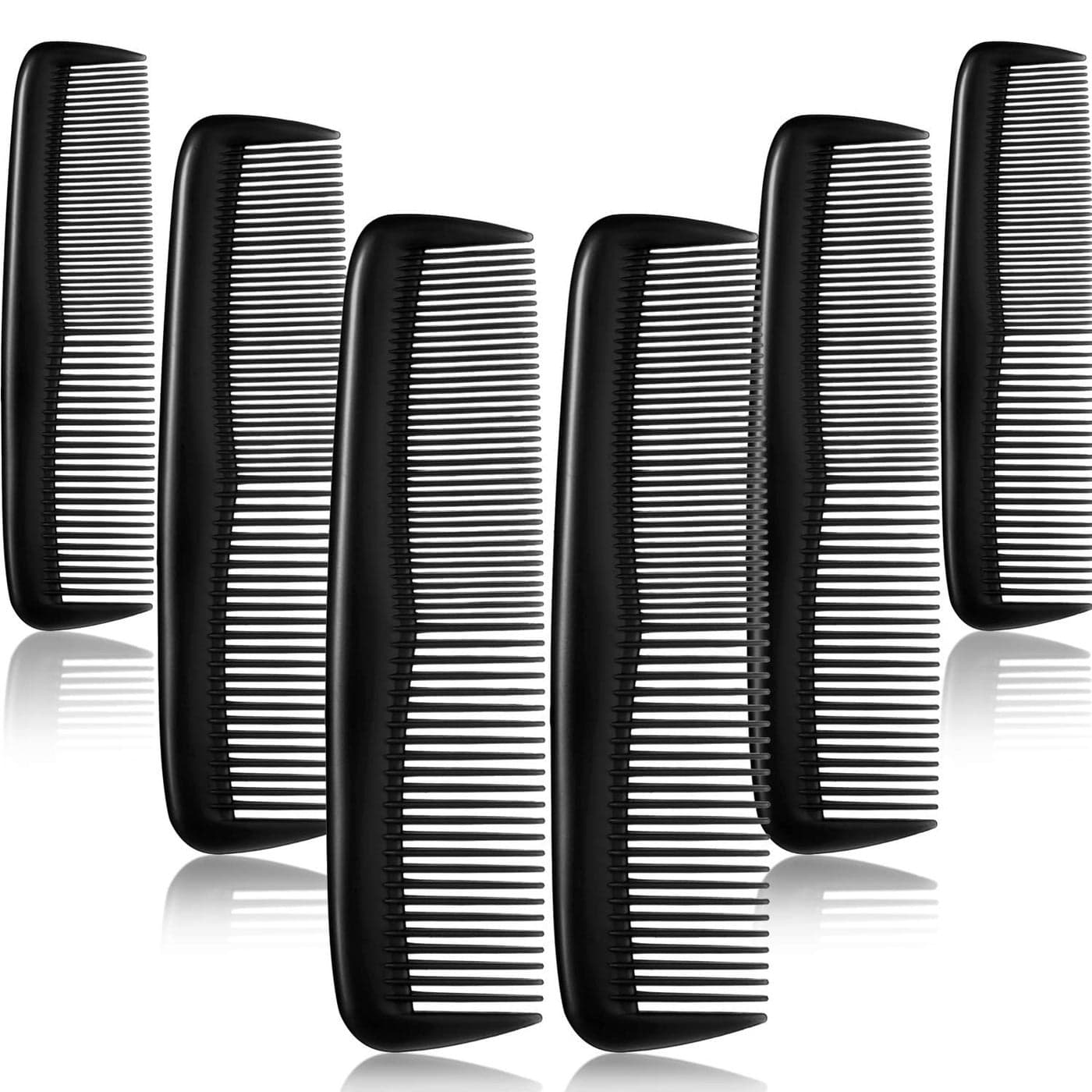 Leinuosen 24 Pieces Hair Combs Set Plastic Hair Comb for Women and Men Fine DressingBlack