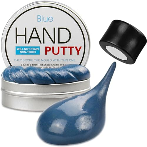 JAYEE Blue Magnetic Slime Putty Magic Slime Hand Soft Putty with Upgraded Bigger Magnet Fidget Game Stress Relief Thinking Educational Toy Christmas Birthday Gifts for Boys Girls AdultsBlue