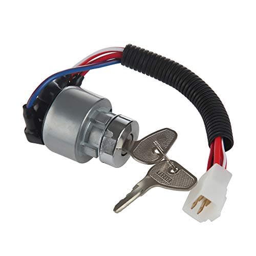 MIDIYA TC020-31820 Kubota Ignition Starter Switch with 4 Position 5 Termials 2 Keys Replacemebt for Kubota Tractor,B2150,M6800,M4900,BX2200,B1700E,13750,KX91-3,14150,13010, L2800F,L4400F,MX5000F