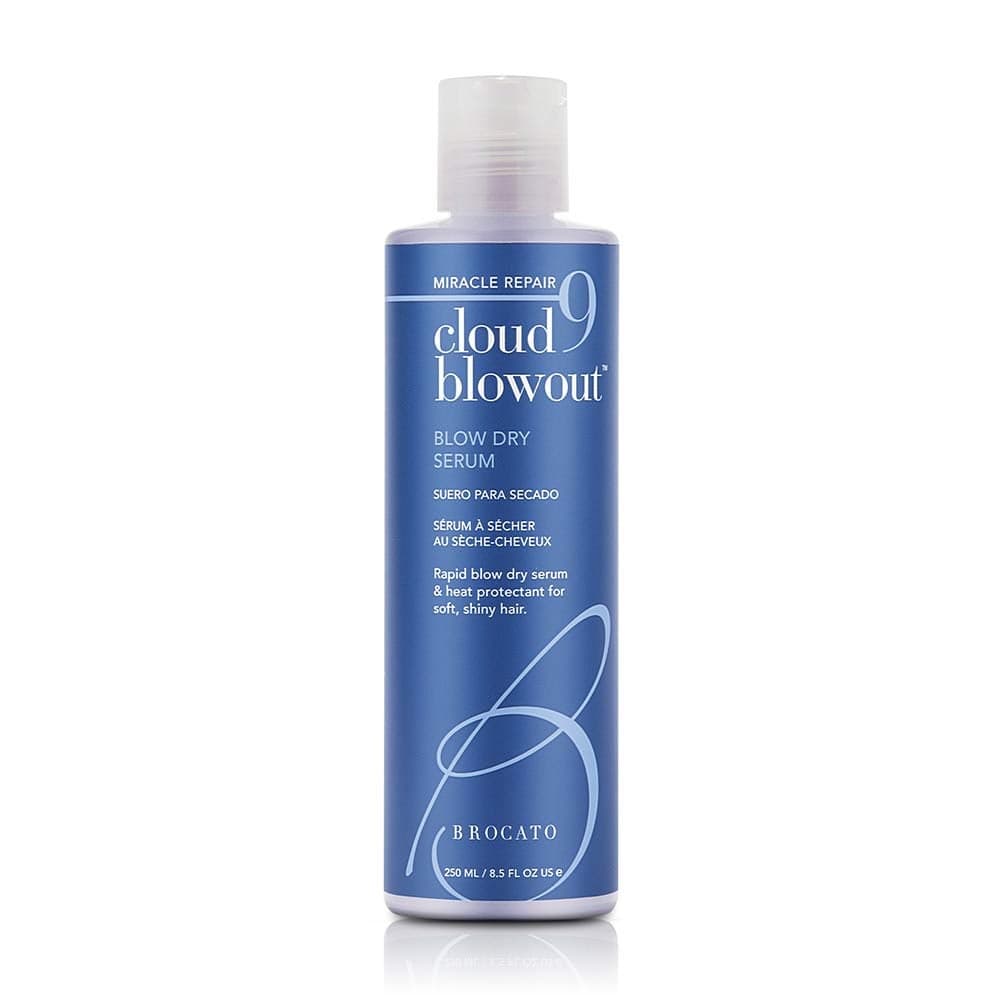 Brocato Cloud 9 Blow Dry Serum Heat Protectant Blowout Cream Conditioner for Smoothing Shine Blow Out Balm for Women with Thermal Styling and Straightening Protection for Smoother Hair 85 Oz