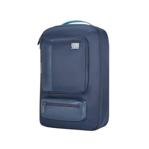 Urban Jungle by Safari, The Harbor, overnighter travel & Laptop backpack | Water Resistant | Business Travel & Outdoor Travel | Padded Straps with Trolley Sleeve (Blue)
