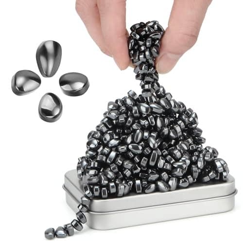 DYRDM 300 Original Ferrite Putty Black Sensory Stones Adult Fidget Stress Relief Desk Office Item Ferrite Stones Stocking Stuffers Gifts