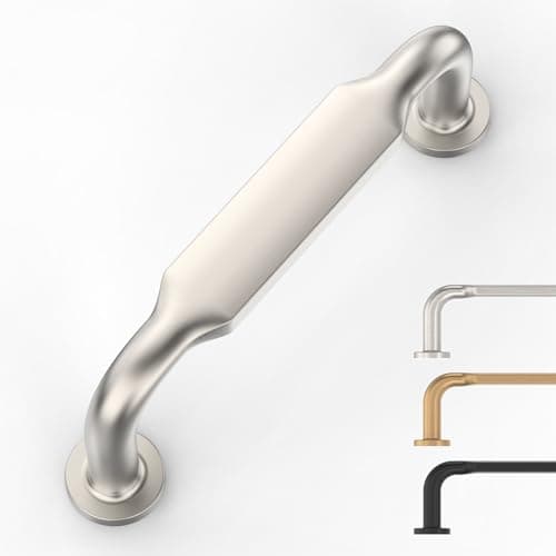 9BUILD 10 Pack Brushed Satin Nickel Cabinet Pulls 3 Inch Cabinet Handles Kitchen Cabinet Hardware and Cupboard Handles