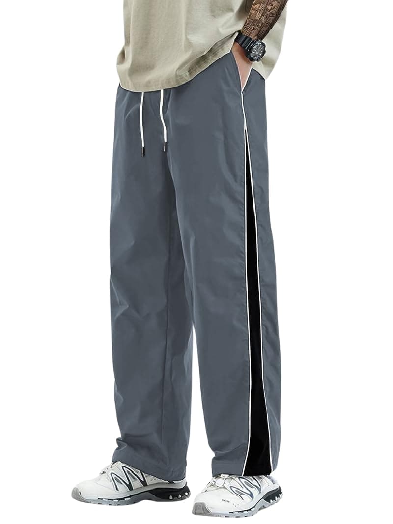 TOPLOT Men's Track Pant | Activewear Design | Comfortable Fit Wear | Easy Movement Structure | Lightweight Feel | Functional Style | Excellent for Gym, Sports & Everyday Wear (5261_38_Grey)