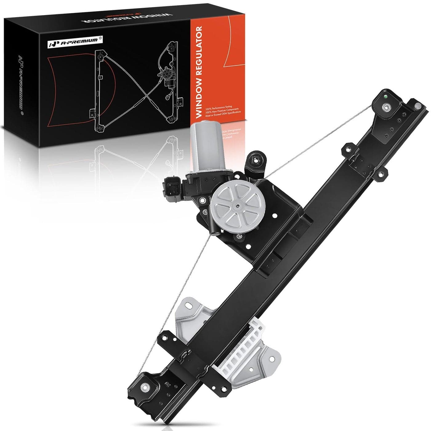 APremium Power Window Regulator with Motor Compatible with Nissan Sentra 20132019 Front Right Without AntiPinch
