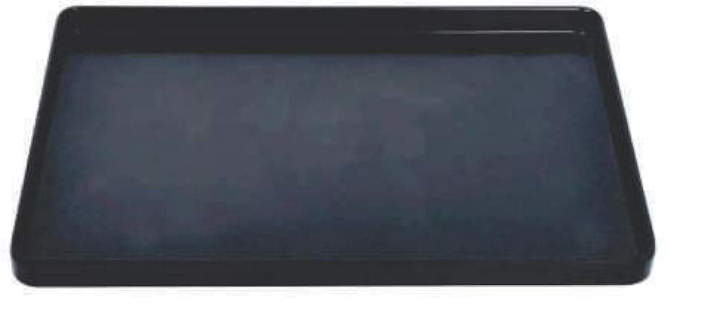 DOLPHY Melamine Kettle Food And Drinks Serving Rectangular Tray (Black)