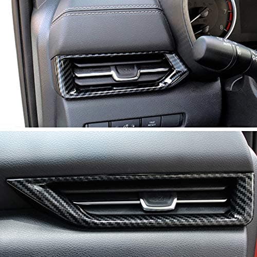 Carbon Fiber Print Interior Trim Air Vent Outlet Steering Wheel Gear Shift Knob Armrest Window Switch for Nissan Sentra 20202025 Carbon Fiber Print Side Air Vent 2pcs