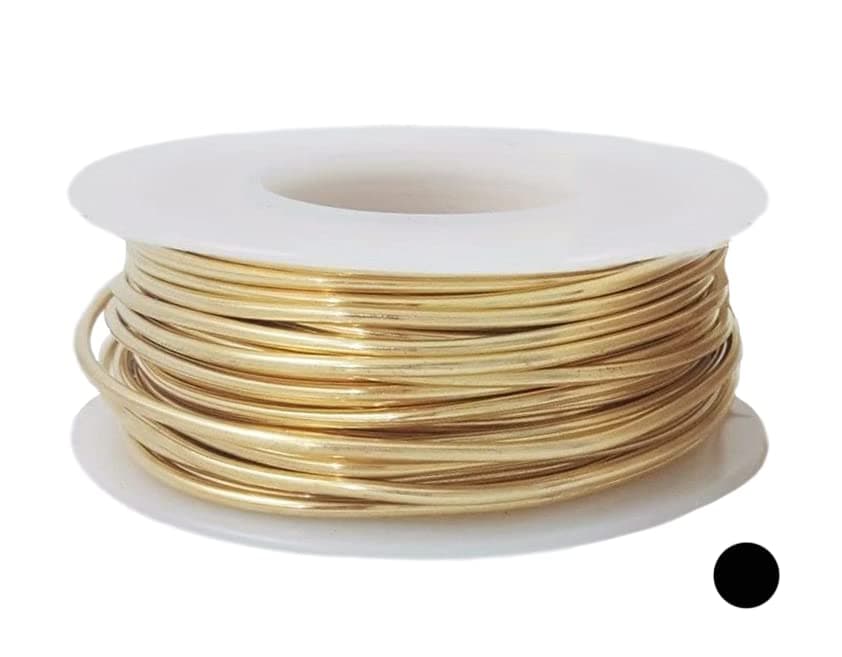 14 Gauge Jewelers Brass Wire Red Brass Round Dead Soft CDA 230 Alloy Jewelry Grade 4oz 21FT by CRAFT WIRE
