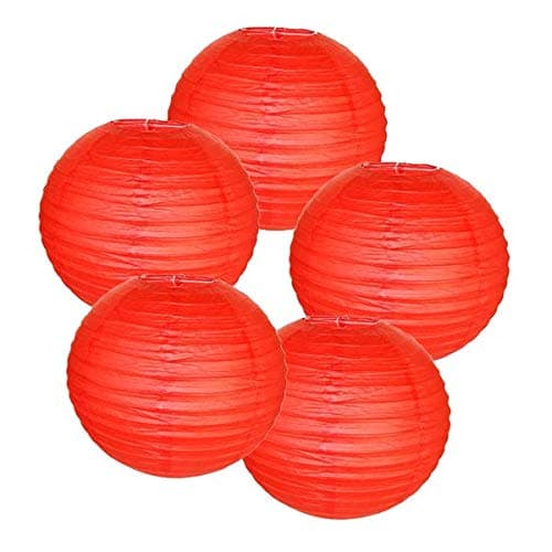 Paper Lantern 12 Inch Hanging Lantern Red 10