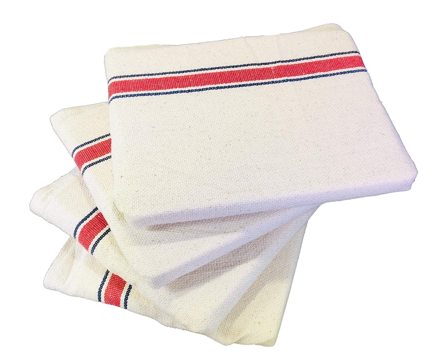 SHOP BY ROOM Off White Color Extra Large Wet and Dry Floor Cleaning Cloth,Pottu, Pocha -20 inch x 20 inch - Pack of 4