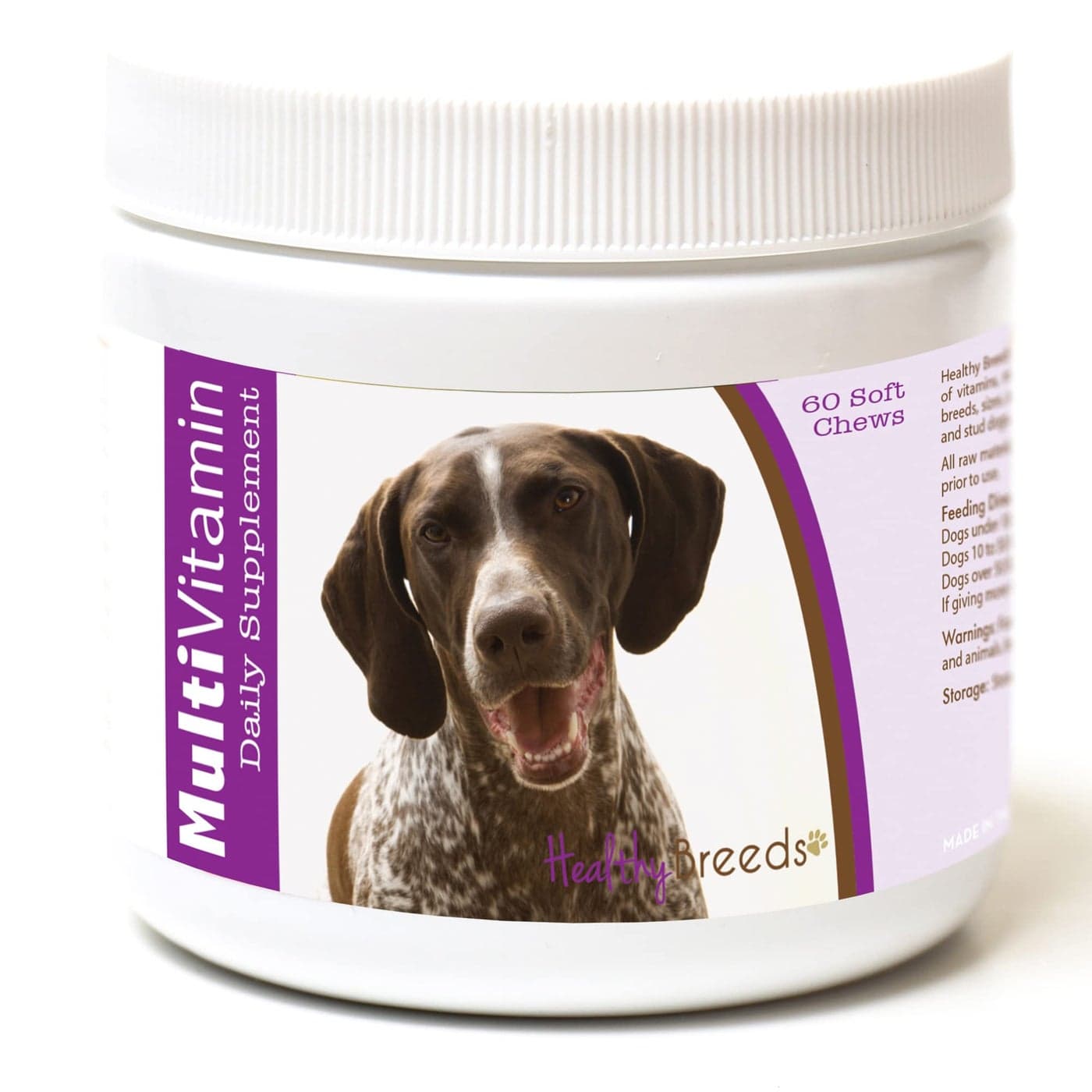Healthy Breeds German Shorthaired Pointer MultiVitamin Soft Chews 60 Count