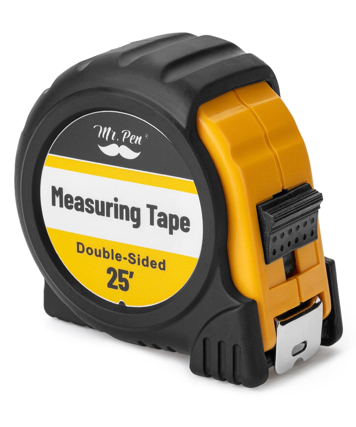 Mr. Pen- Retractable Tape Measure 25 ft, Easy Read, Double Sided Steel Retractable Measuring Tape with Fractions, Ideal for Construction & DIY Projects