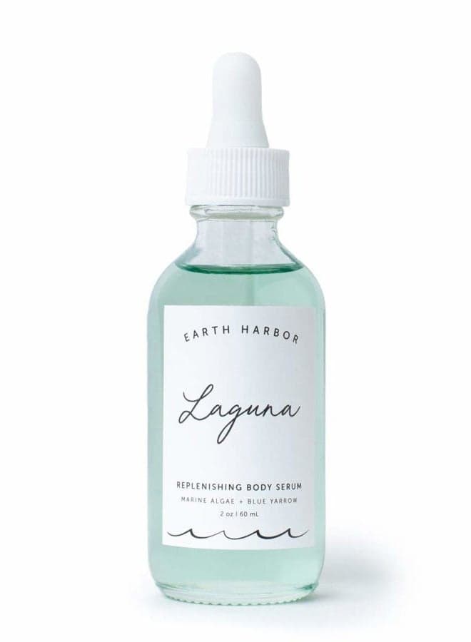 LAGUNA Replenishing Body Serum - Smoothes Complexion | Sea Botanicals & Blue Yarrow | 100% Plant-Based + Sustainable | 2 fl oz