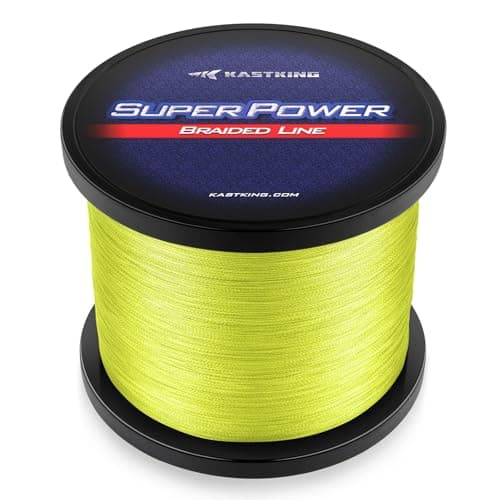 KastKing Superpower Braided Fishing Line, Yellow, 40 LB, 1097 Yds
