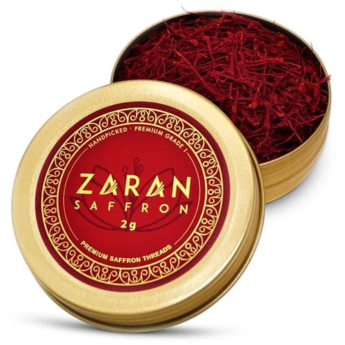 Zaran Saffron Superior Saffron Threads Super Negin Premium grade Saffron Spice for Paella Risotto Teas and all Culinary Uses 2 Grams