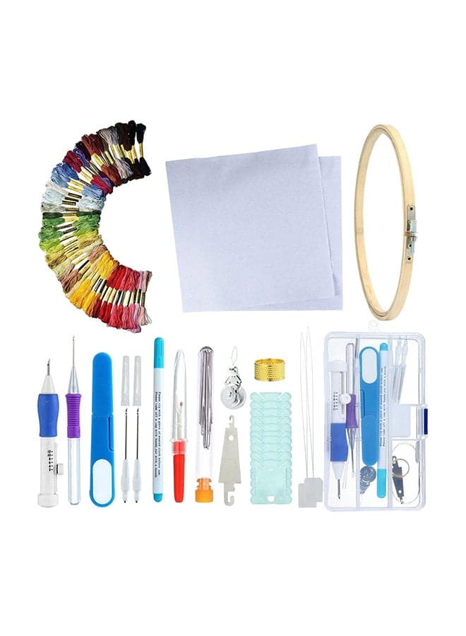85-Piece DIY Magic Embroidery Sewing Kit Multicolour One Size