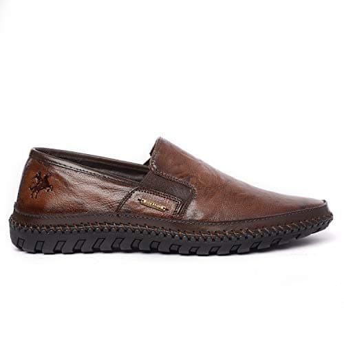 Buckaroo Genuine Leather Tan Casual Slip-On Shoes for Men: Nardo