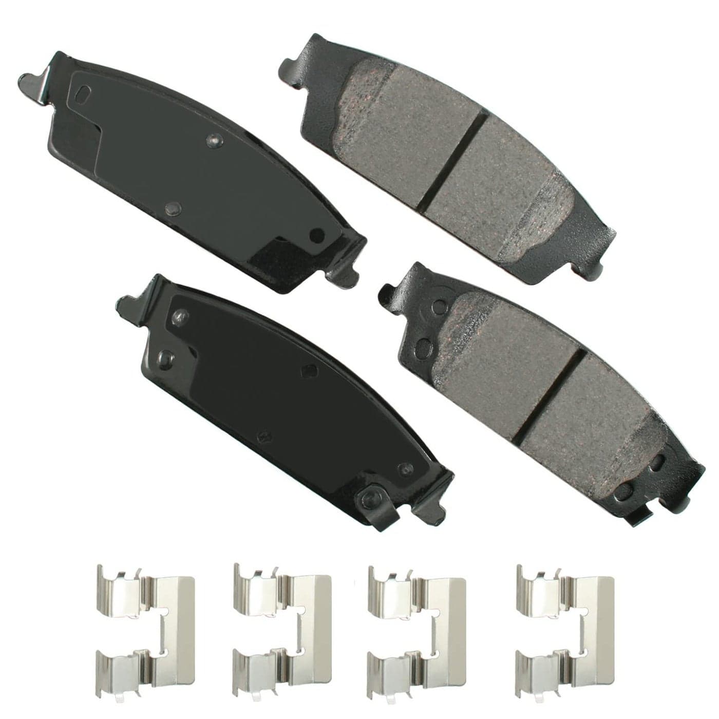 Akebono ACT1707 Ultra Premium Brake Pad Set 1 Pack grey