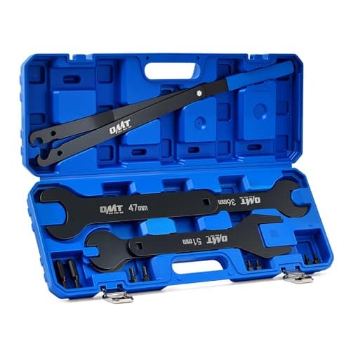 Orion Motor Tech 15pc Fan Clutch Wrench Set, Heavy-Duty Fan Clutch Tools Compatible with Ford GM Dodge Trucks, Fan Clutch Removal Tool Kit with 22 36 40 47 51 mm Wrenches Pulley Holder Pins