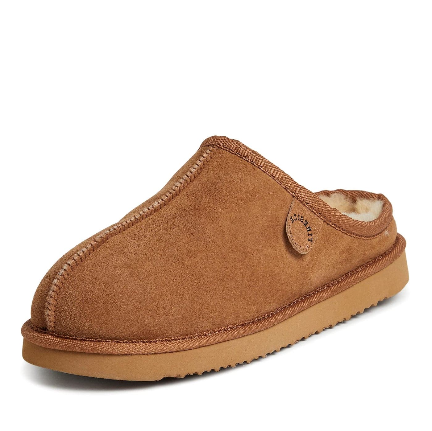 Fireside by Dearfoams Mens Grafton Genuine Shearling Water Resistant IndoorOutdoor Clog