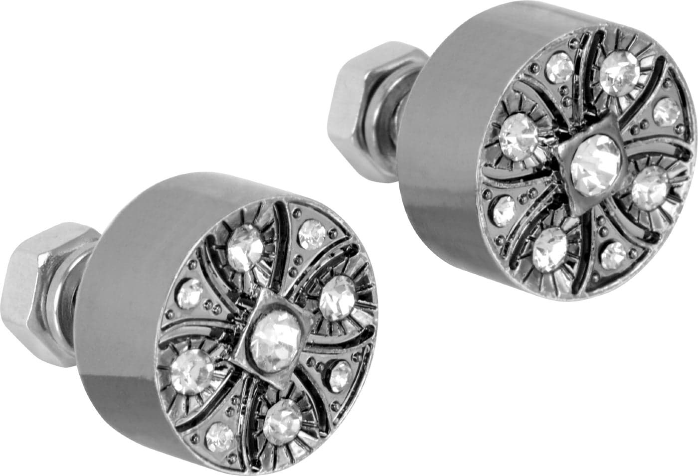 Bell Automotive 22-1-46461-8 'Diamond Swirl' License Plate Fastener
