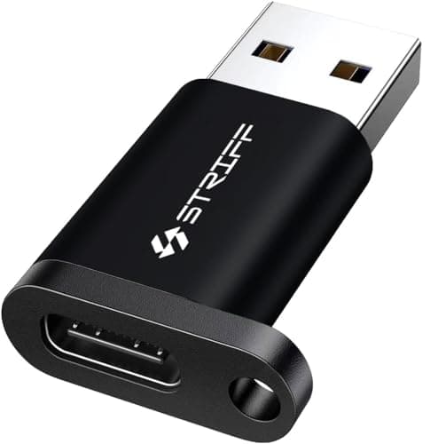 STRIFF OTG Type A to Type C Connector Compatible with All USB Devices