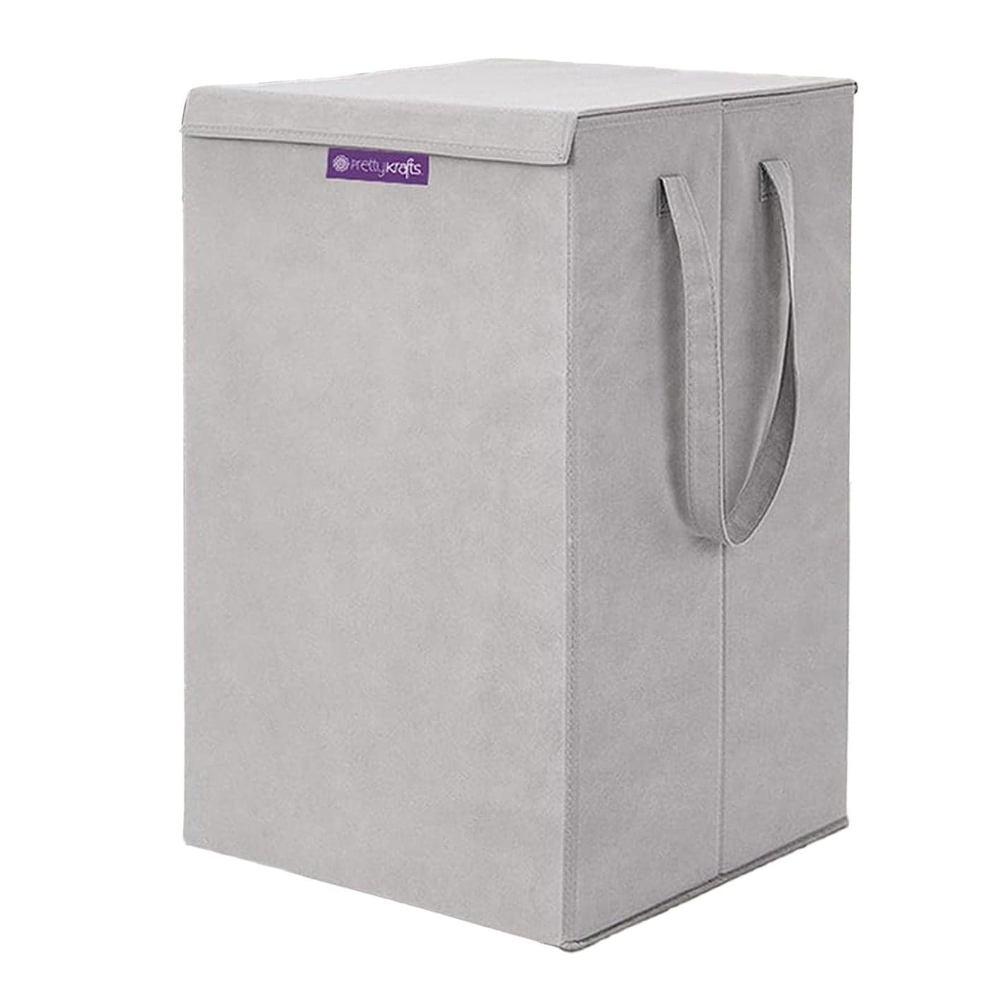 75 LTR Laundry Basket for Clothes with Lid Garment Protector Cover Foldable Laundry Bag for Clothes Clothes Basket Basket for Garment Protector Cover 36x36x53cm Grey Grey0029