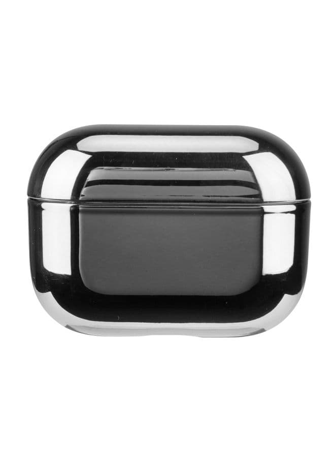 Case Cover For AirPods Pro Electroplated PC Earphones Shockproof Protective Case Silver