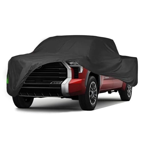 Proadsy 2024 Upgrade Car Cover Compatible with Tundra 2016-2024 CrewMax with 5.5ft Windproof All Weather Waterproof Sun Rain UV Dust Snow Protection Outdoor Covers