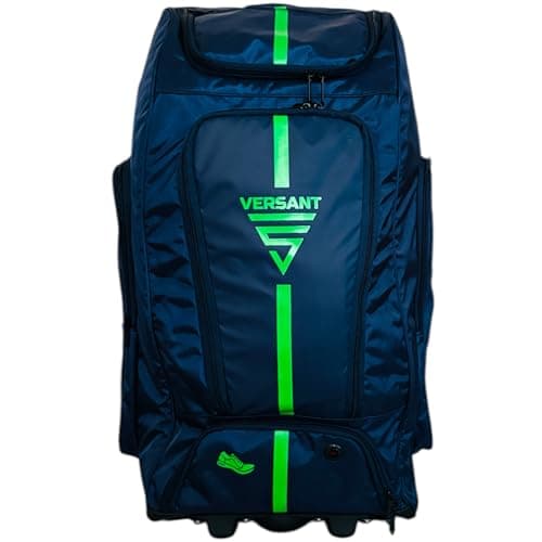 VERSANT PRO DG Cricket Duffle Bag with Wheels (Navy Blue-Green)