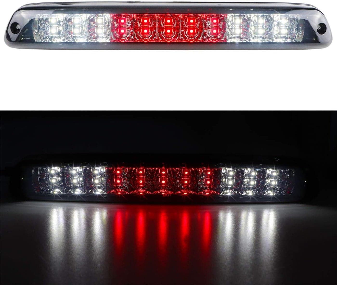 Tresound LED 3rd Third Tail Brake Light for 2004-2012 Chevrolet Colorado GMC Canyon - Chrome Housing Smoke Lens