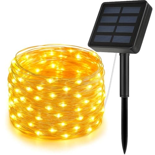 JASIFS Solar Fairy String Light 200 LEDs 22meter Inbuilt Rechargable Batery IP65 Waterproof 8 Mode Copper Wire for Indoor Outdoor Garden Yard Balcony Diwali Christmas Party & Home Decor Led Light