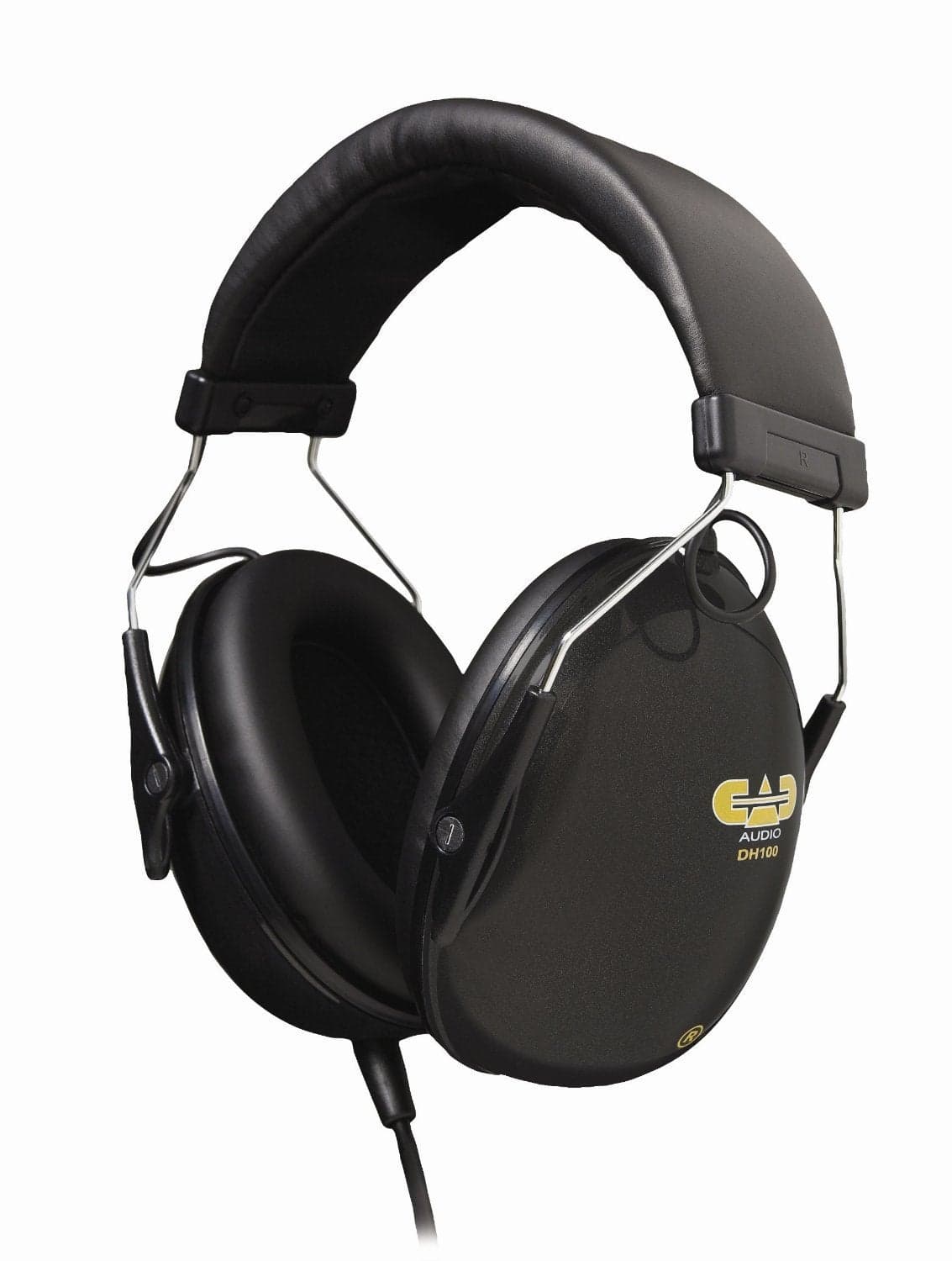 CAD Audio DH100 Drummer Isolation Headphones, Black, Large diameter