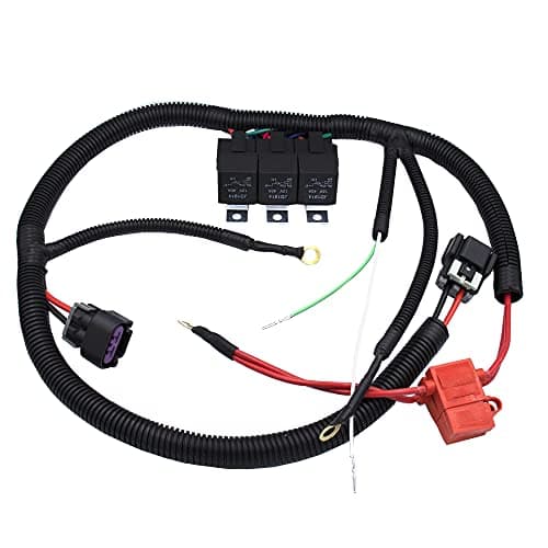 Woopeey Electric Dual Fan Upgrade Wiring Harness Fit for GM 1999–2006 ECU Control Electric Cooling Fan Wire Harness Kit Replace OE # 7L5533A226T