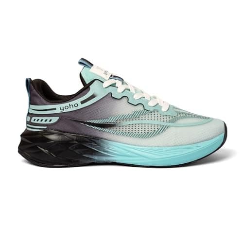 YOHO Tempo Sports Shoes for Men | Stylish & Lightweight Sneaker for Man/Boys | Casual Shoe for Walking, Running, Gym & Everyday Use - 0906 | Artic Cold Brew - UK 6