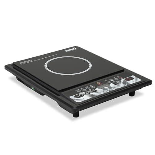 Omen Changing Lives OM-28 2000W Induction Cooktop | Push-Button Controls | Auto Shut-Off & Overheat Protection | LED Digital Display | 7 Preset Cooking Modes | BIS Certified | 1-Year Warranty