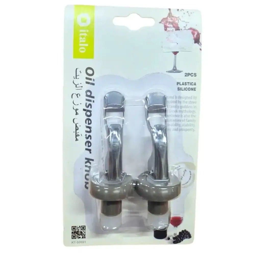 Italo Plastic Silicone Oil Dispenser Knob Spouts- 2pcs