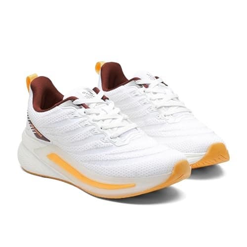 ASIAN Powerplay-25 Men's Running Shoes | Knit Mesh Upper Lightweight Shoes | Memory Foam Technology | Premium Athletic Sneakers for Sports & Gym