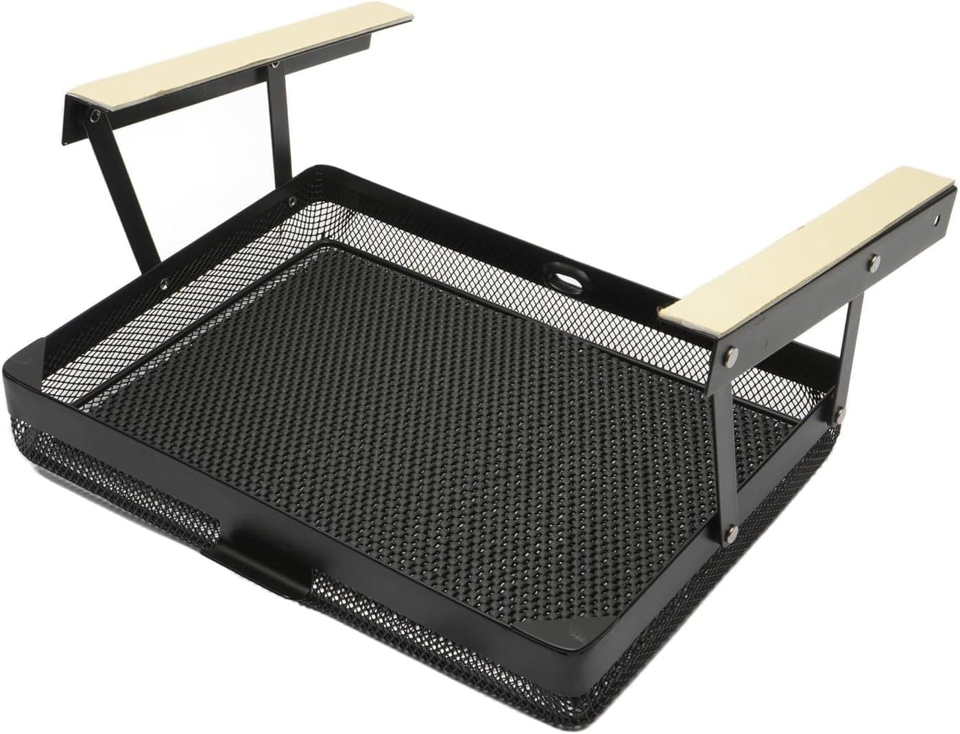Everything Keeper - Organizer for Home, Kitchen, Bathroom, RV, Small Spaces - Storage Organizers - Compact Metal Basket - Under Cabinet Holder - Easy Install - Holds Strong - 13 x 10 x 2.5 in - Black