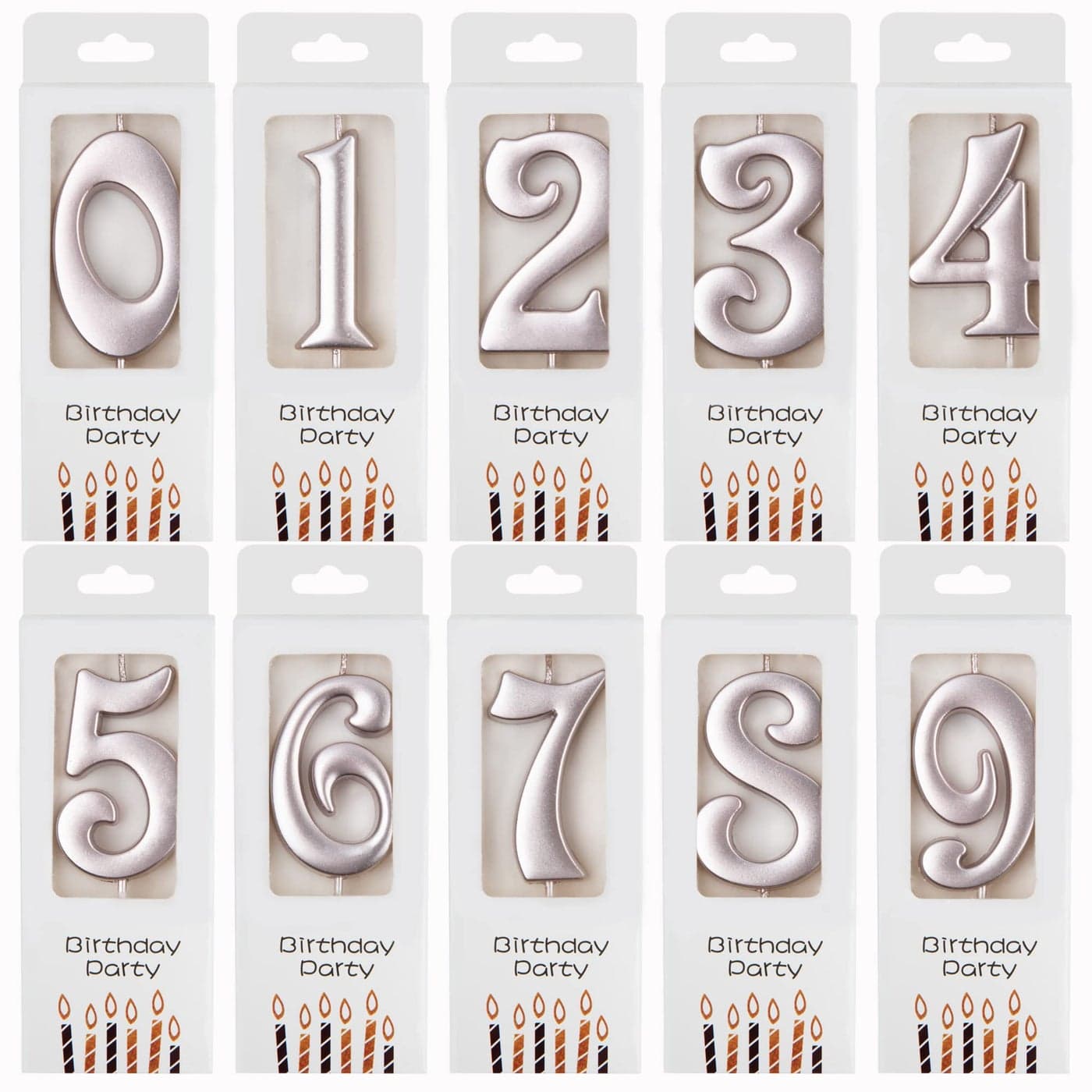PHD CAKE 10Count 09 Rose Gold Number Birthday Candles Number One Birthday Rose Gold Number Candles Party Celebration Baby Showers