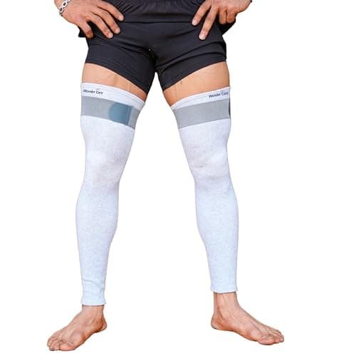 Wonder Care Bamboo Full Leg Compression Sleeve Full Knees Sleeve for Running, Volleyball, Gym Weightlifting Bamboo Compression Leg Sleeves Knee Brace