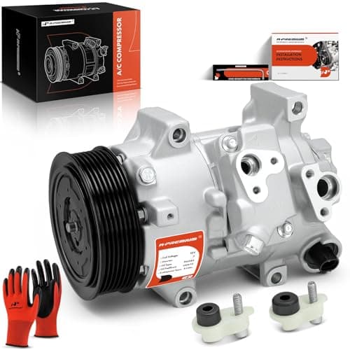 A-Premium Air Conditioner AC Compressor with Clutch Compatible with Toyota Corolla 2009-2012 2.4L, Matrix 2009-2013 2.4L & Scion xB 2008-2015 & Pontiac Vibe 2009-2010